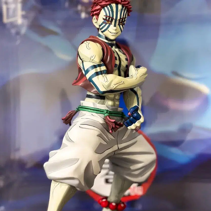 [한정품 국내 유일] 귀멸의 칼날 아카자 재도색 풀도장 아크릴 작품 피