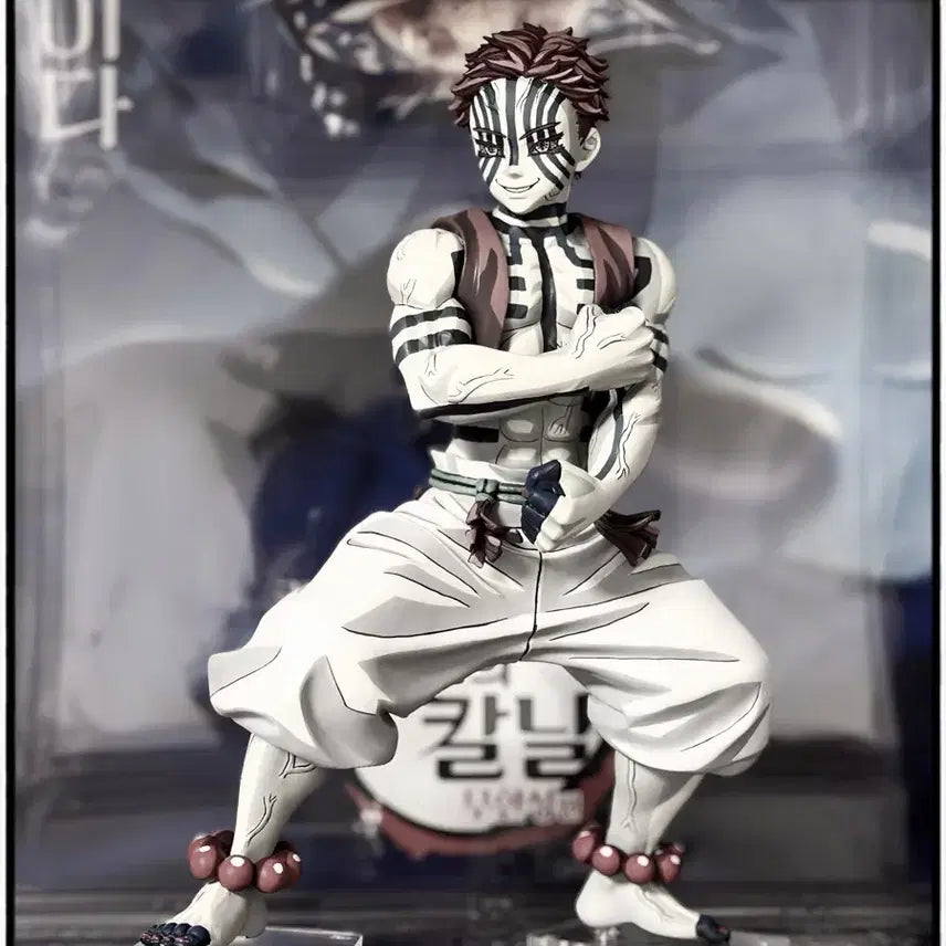 [한정품 국내 유일] 귀멸의 칼날 아카자 재도색 풀도장 아크릴 작품 피