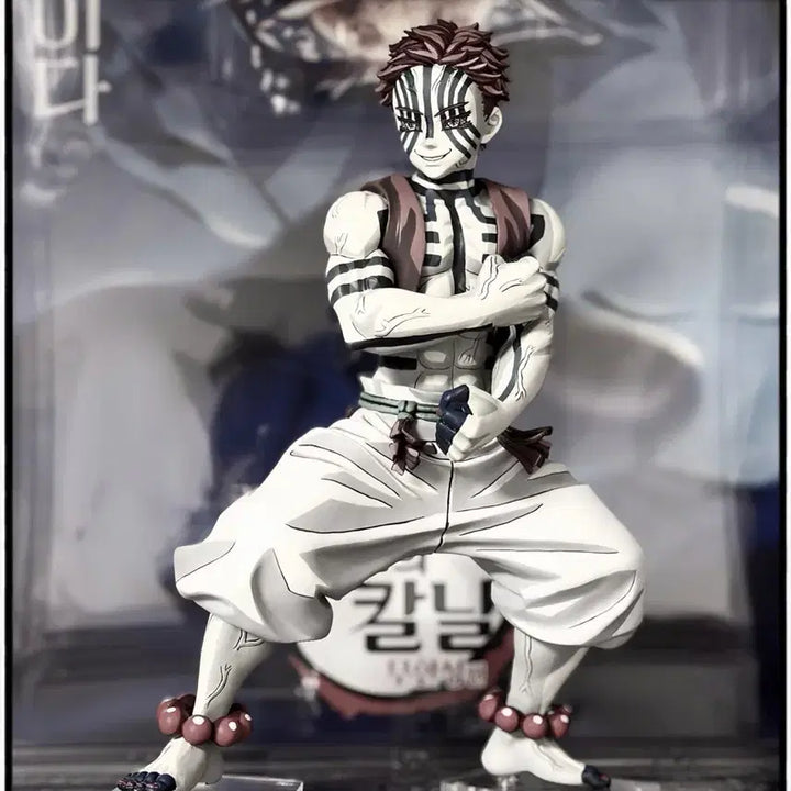 [한정품 국내 유일] 귀멸의 칼날 아카자 재도색 풀도장 아크릴 작품 피