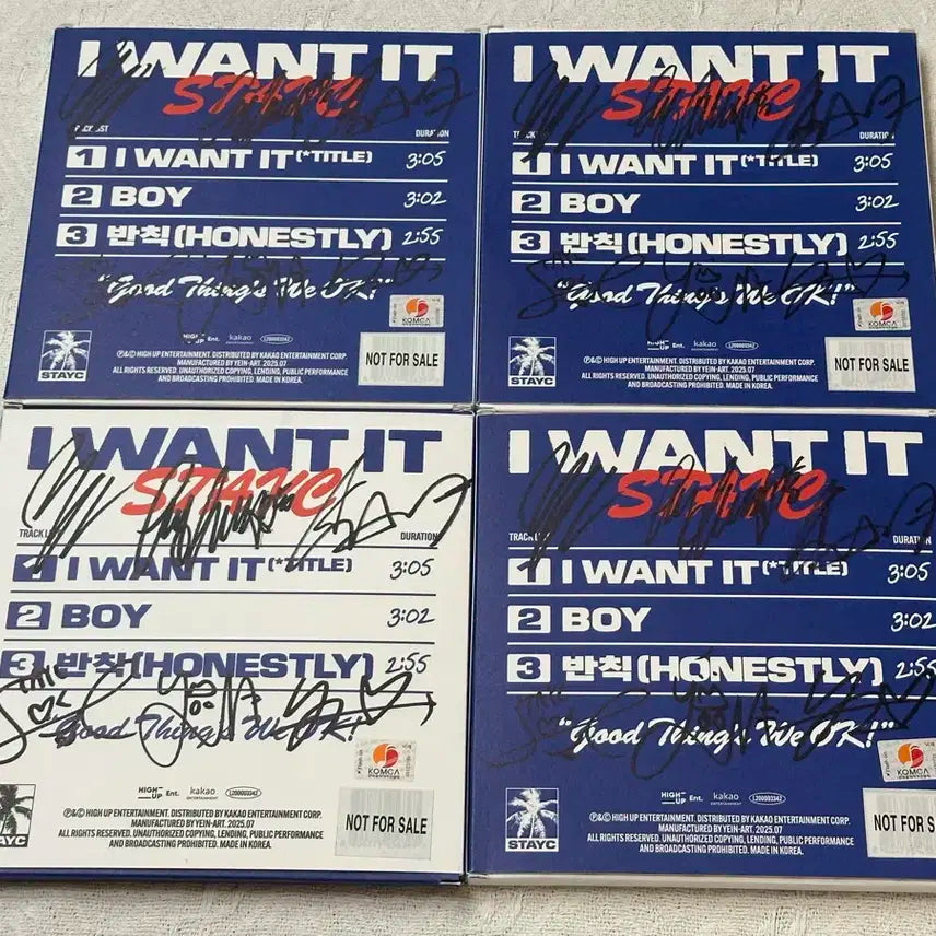 스테이씨 Stay C 친필 싸인앨범