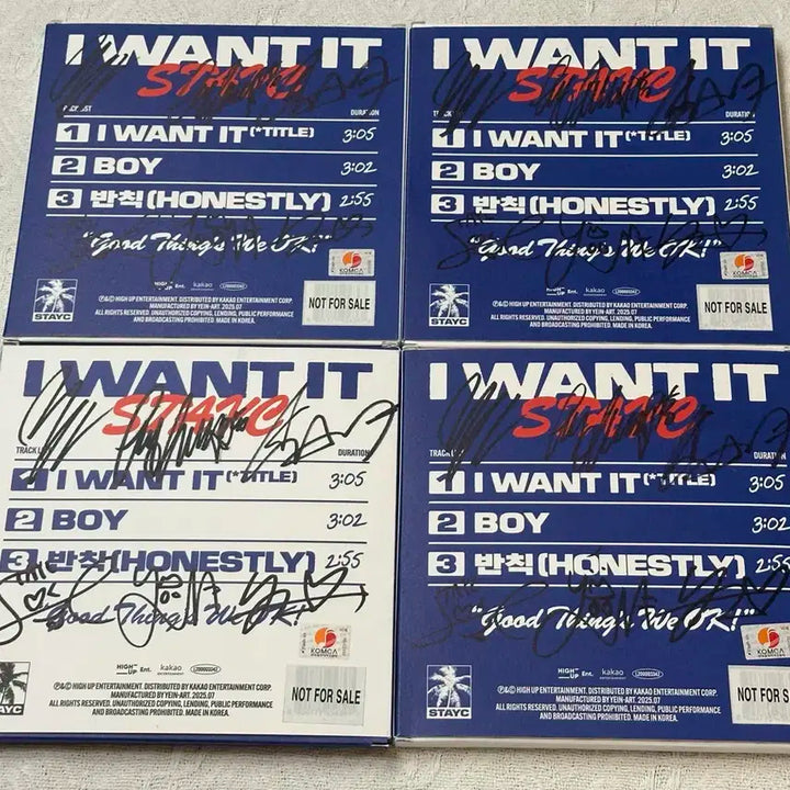 스테이씨 Stay C 친필 싸인앨범