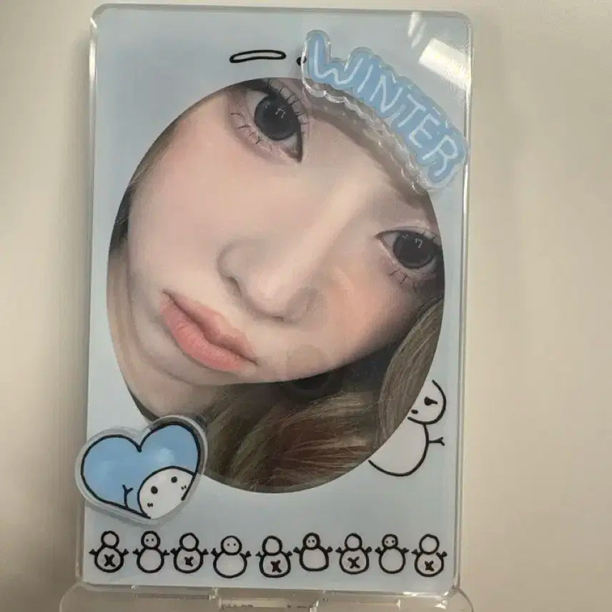 급)에스파 4주년 윈터 포카홀더 팔아요