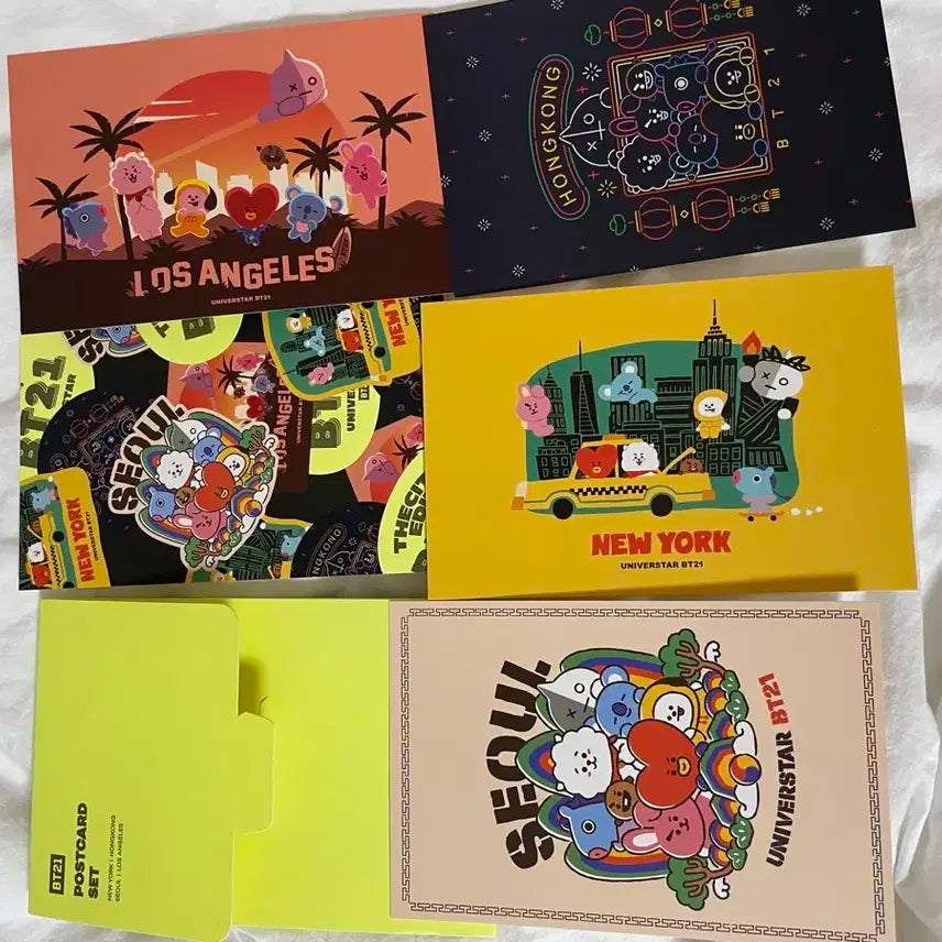 BT21 포스트카드 세트