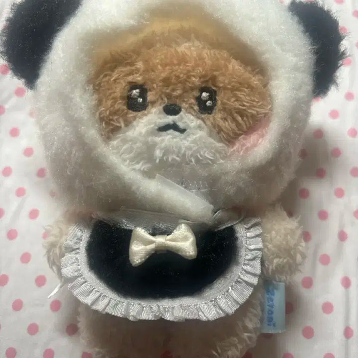 10cm인형옷 판다 모자 스카프
