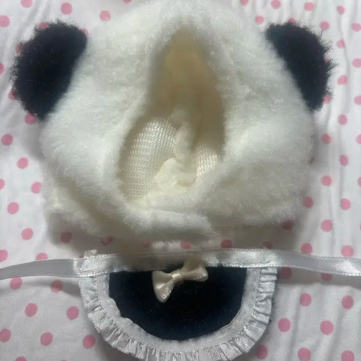 10cm인형옷 판다 모자 스카프