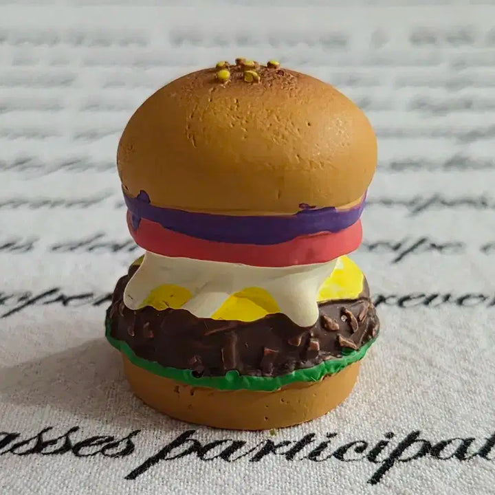 고양이 햄버거 피규어