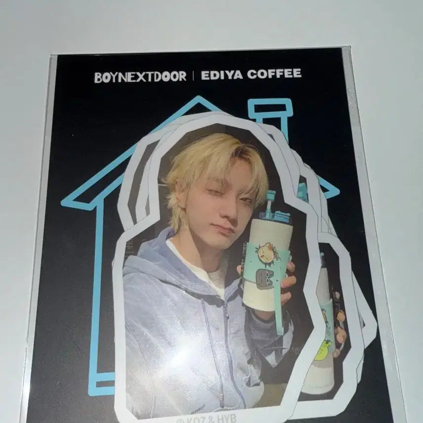 보이넥스트도어 보넥도 이디야 스티커 세트 포카