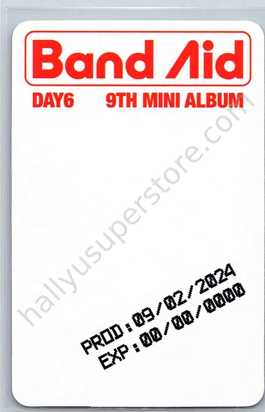 DAY6  - Dowoon - Band Aid album photocard band aid version standard version