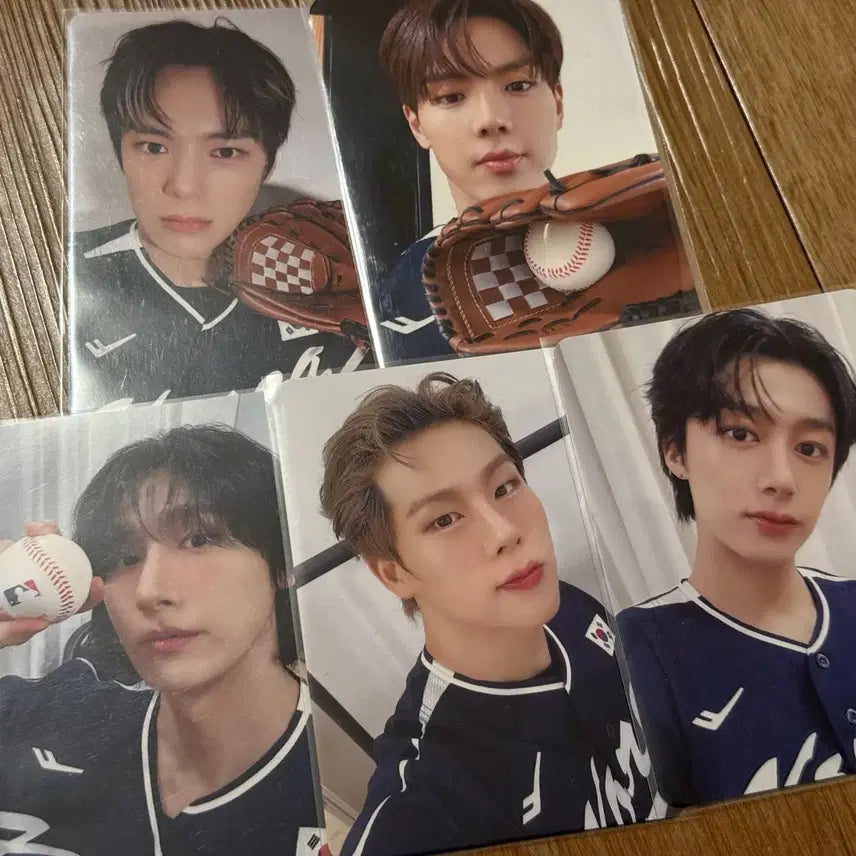몬스타엑스 메이크스타 2차 야구복 포카 5장 세트 (기현제외)