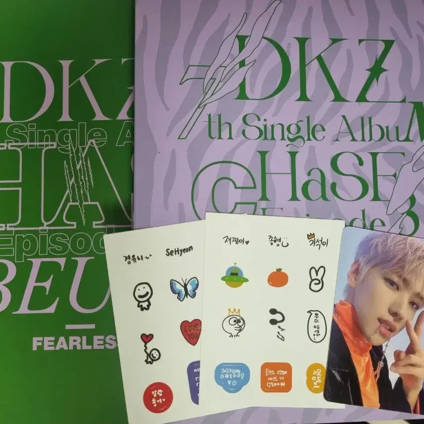 DKZ 호쫓앨범 2종 박재찬 포카 스티커