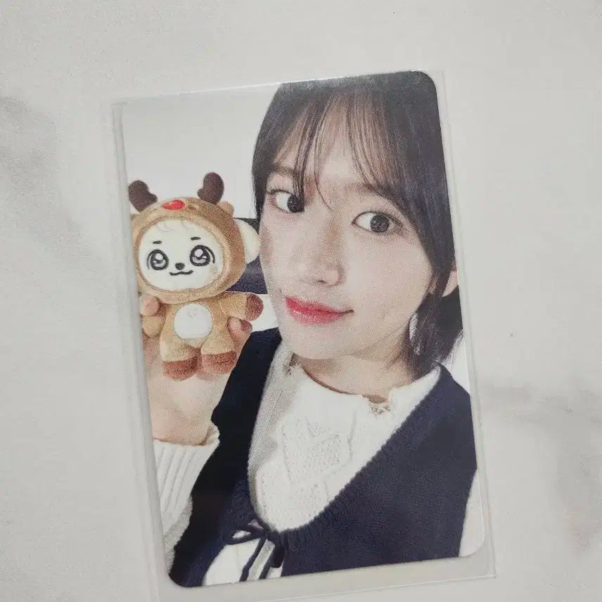 아이브 안유진 미니브 크리스마스 플러시 인형 포토카드