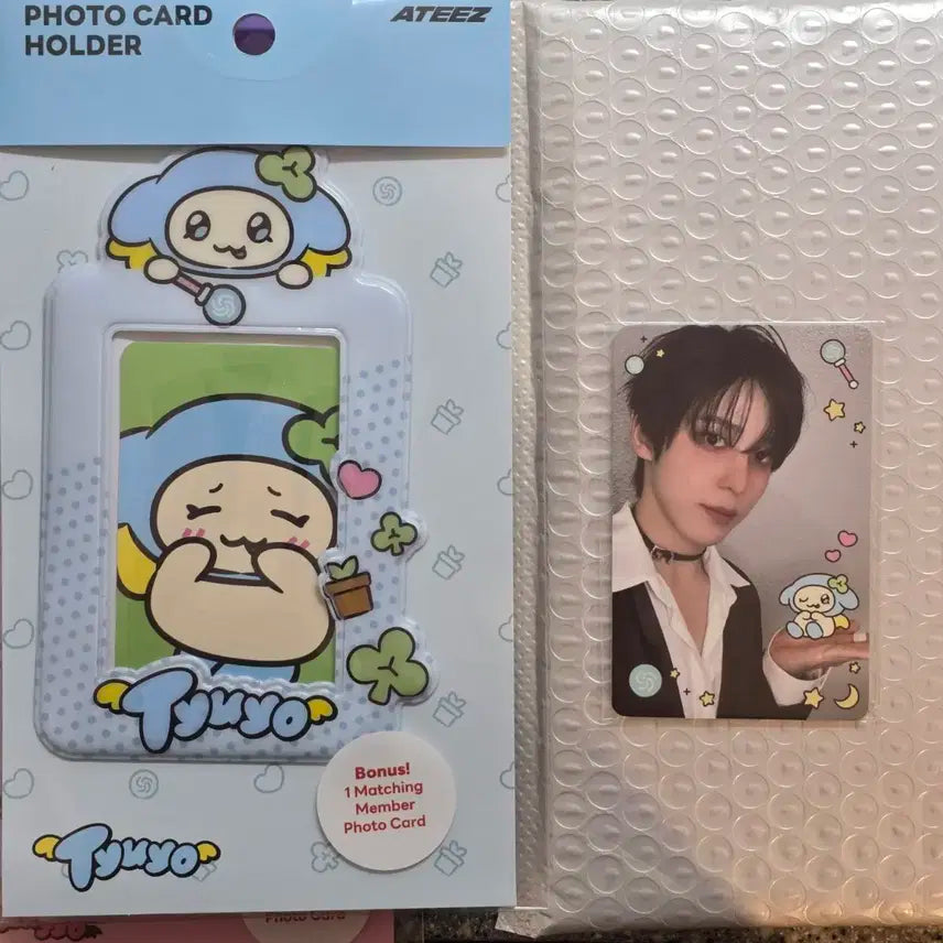 (현물)에이티즈 마이티즈 미국한정 포카홀더 윤호