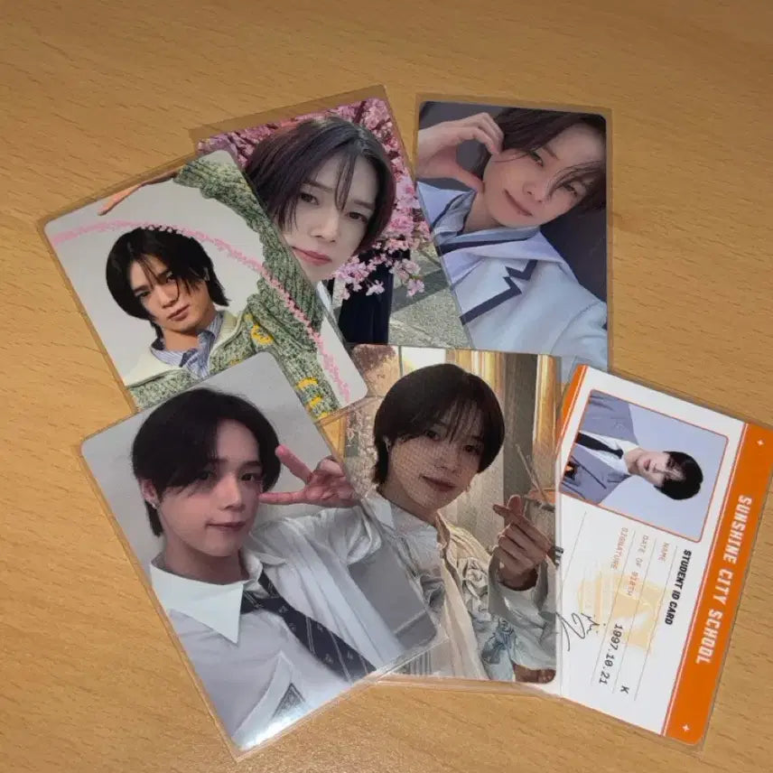 앤팀 케이 포카 일괄 위버스 팬파티 교복 선샤스 학생증 ID card