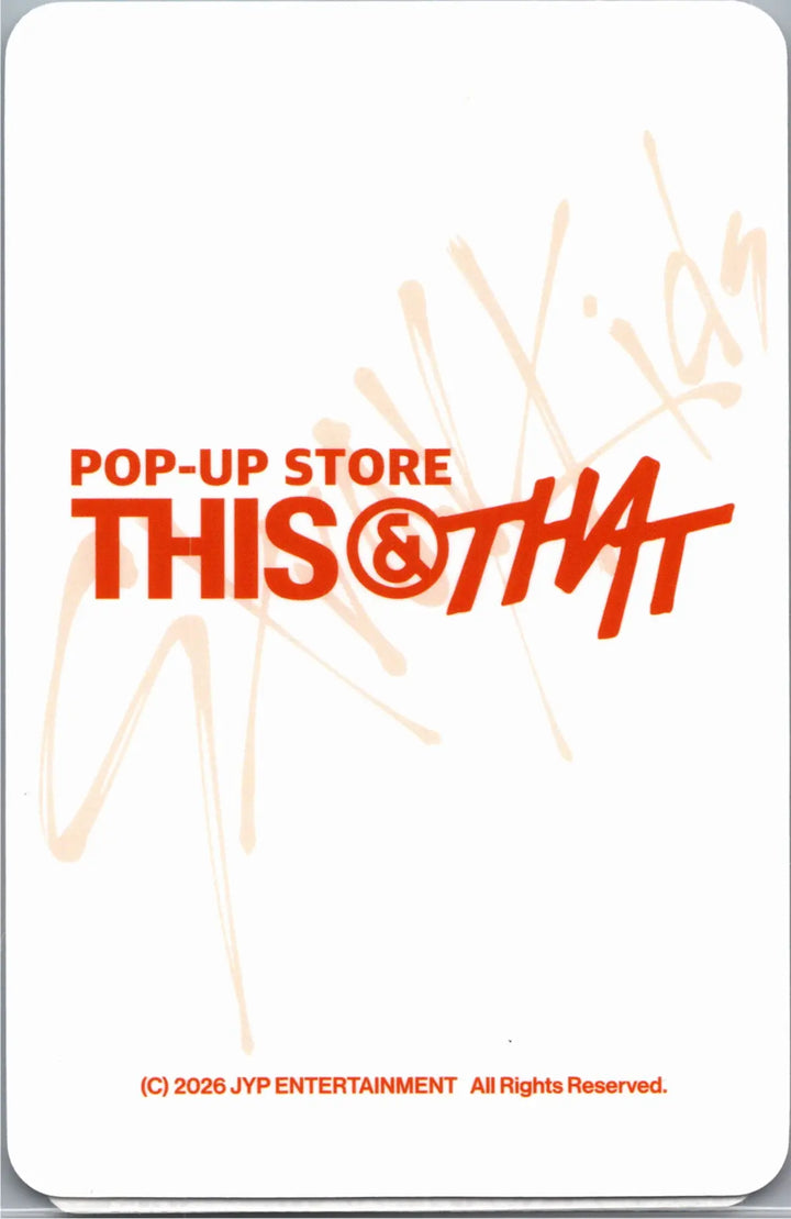 Stray Kids "THIS &amp; THAT" - Soundwave POP-UP Store Lucky Draw Event Photocard [26.08.10]