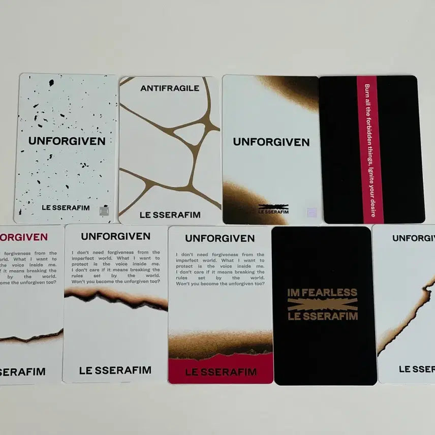 르세라핌 사쿠라 앨포 언포기븐 안티프레자일 포카