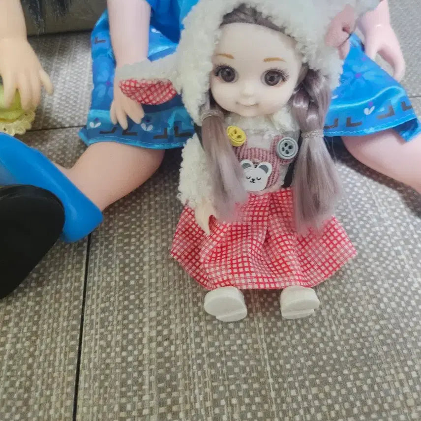 디즈니베이비돌 뮬란,엘사 + (미니관절인형2개)덤.