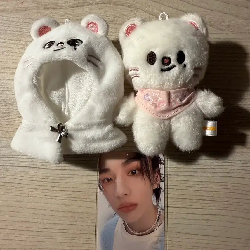 스트레이키즈 스키주 10cm인형,인형모자,특전포카 일괄 양도