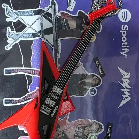 에스파 지젤 리치맨 기타 키링 개봉품