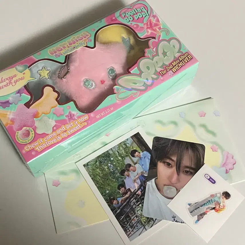 [당일발송] 엔시티 위시 팝츄 시온 세트 (포카, 띠부씰)