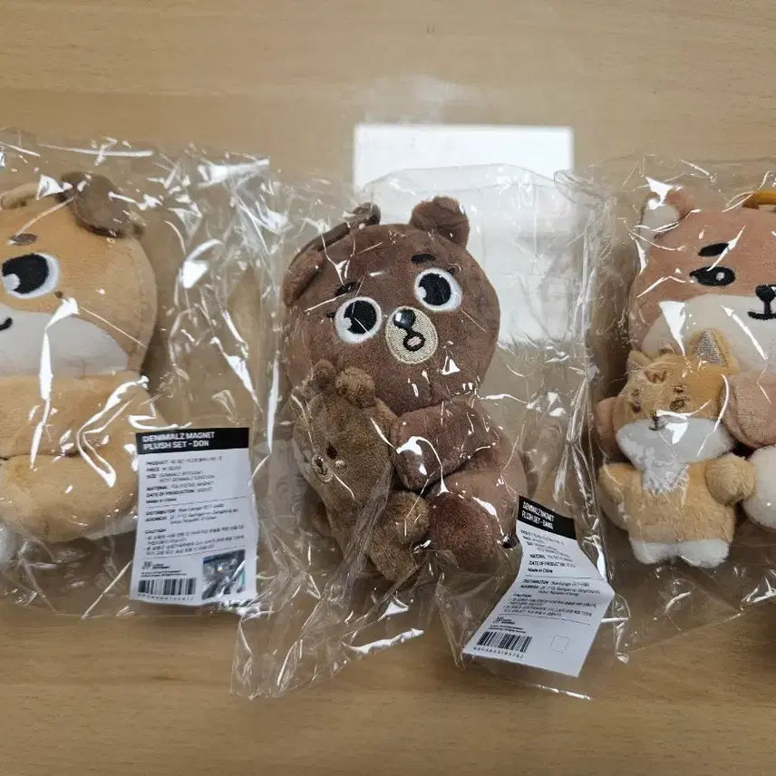 데니멀즈 마그넷 플러시 세트  (나안아, 방케돈)