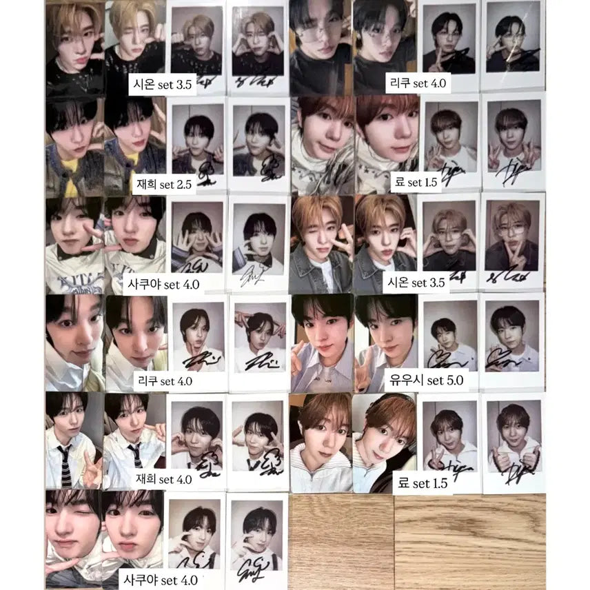 엔시티위시 팝팝 kms 컬러 시온리쿠유우시재희료사쿠야 당첨자포카분철