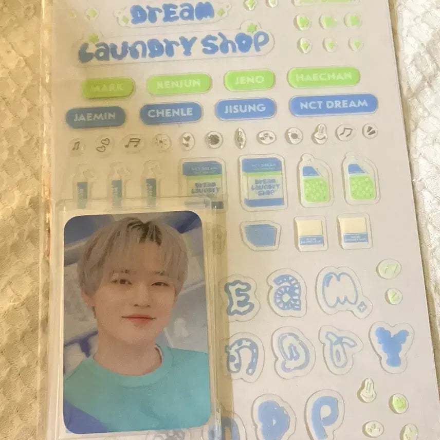 엔시티드림 런드리샵 천러 포카홀더&스티커