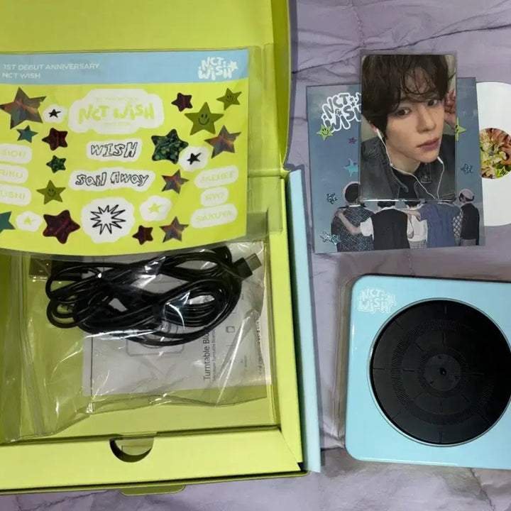 엔시티위시 데뷔 1주년 턴테이블 풀세트 (시온 포카O)