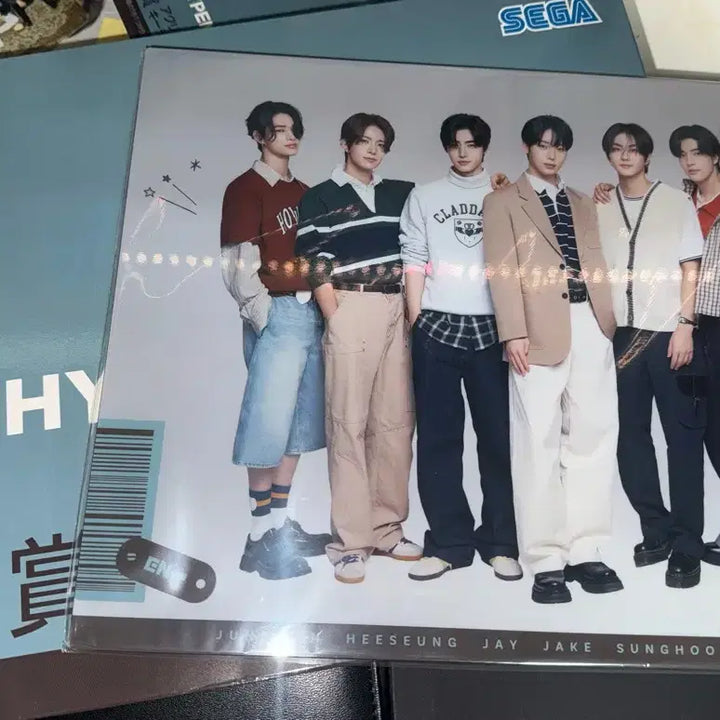 엔하이픈 ENHYPEN 세가 쿠지 A상 단체 아크릴