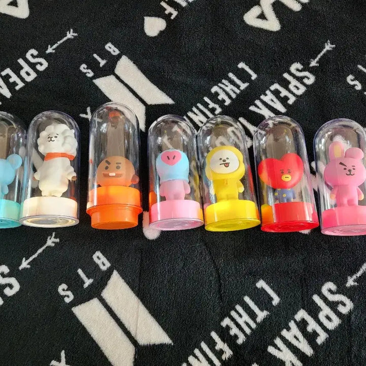 방탄 BTS BT21 비티21 CGV 텀블러 피규어 스탬프 도장 세트