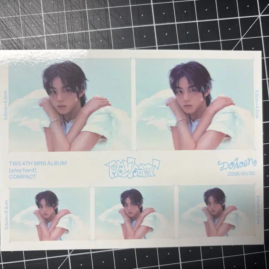 투어스 도훈 play hard 컴팩트 버전 앨범 포카 포토카드