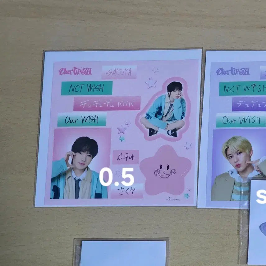 엔시티위시 랜덤토이 가챠 일본콘서트 일투 사쿠야 스티커