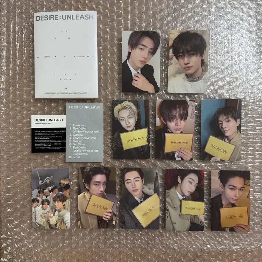 엔하이픈 디자이어 언리쉬 위버스 성훈 세트 앨범 포카 양도