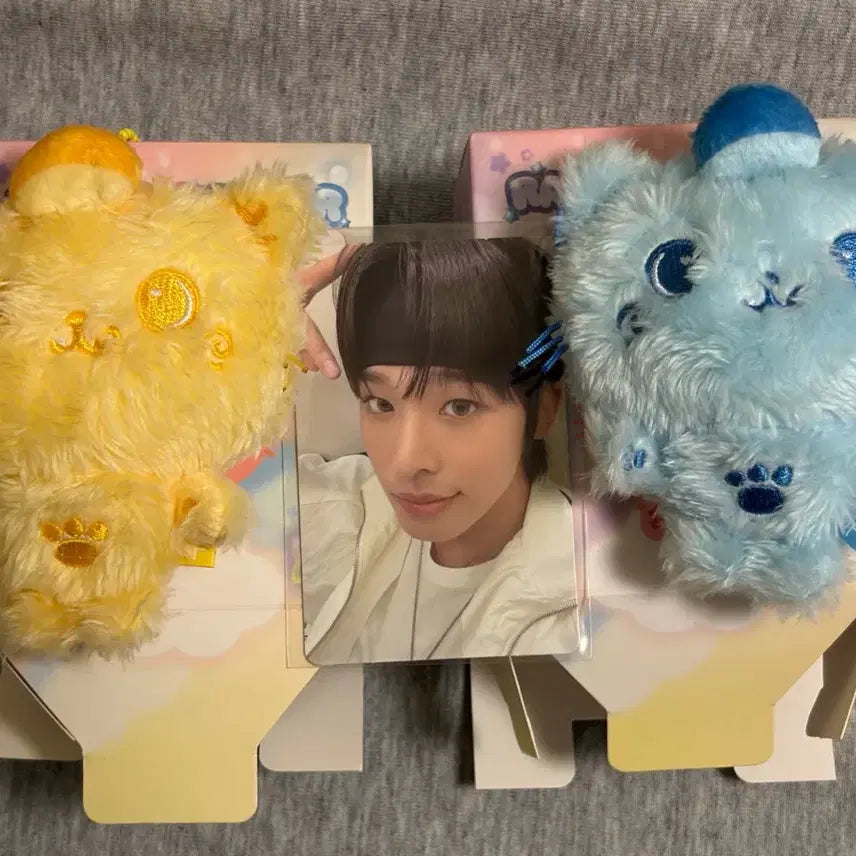 엔시티위시 컬러 위시돌 쿠리 블루 옐로우 파랑 노랑 리쿠 키링