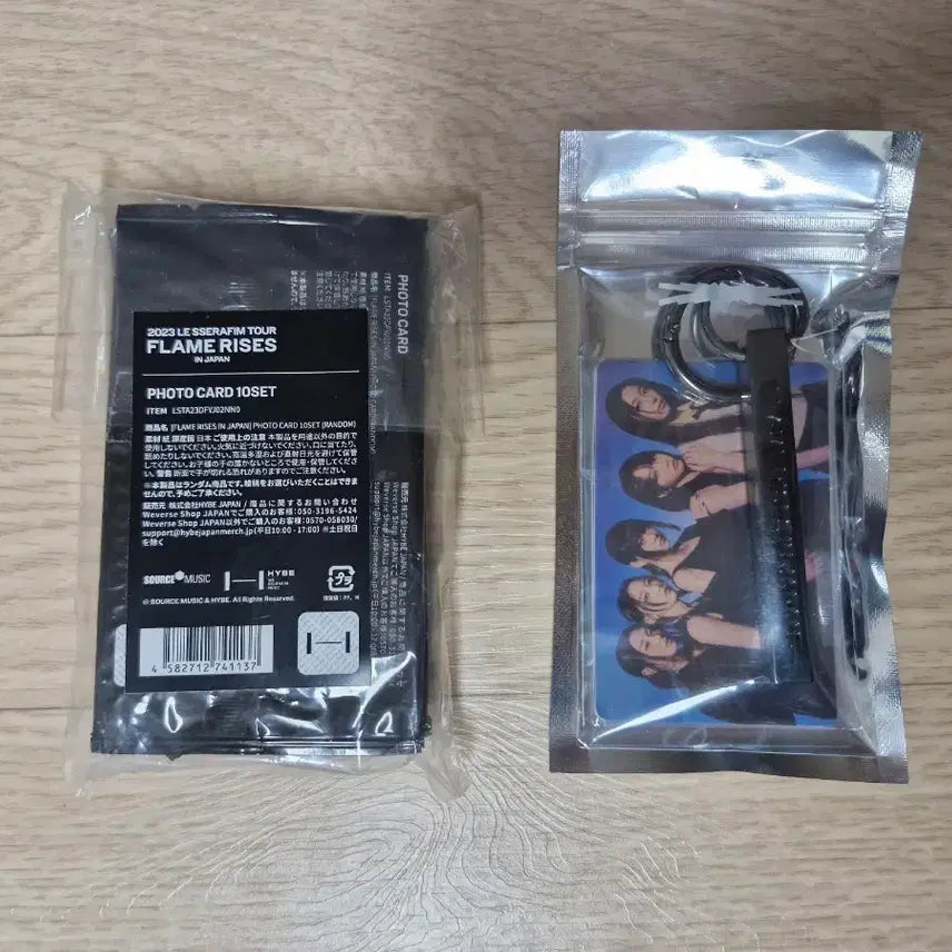 르세라핌 Flame Rises 재팬 포토카드 10set + 키링