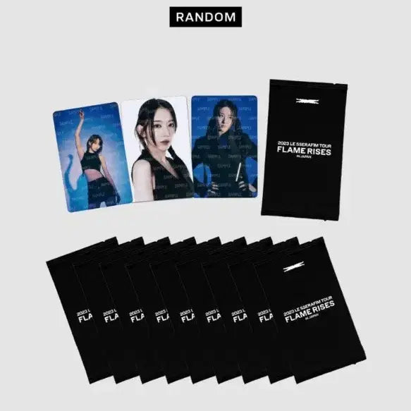 르세라핌 Flame Rises 재팬 포토카드 10set + 키링