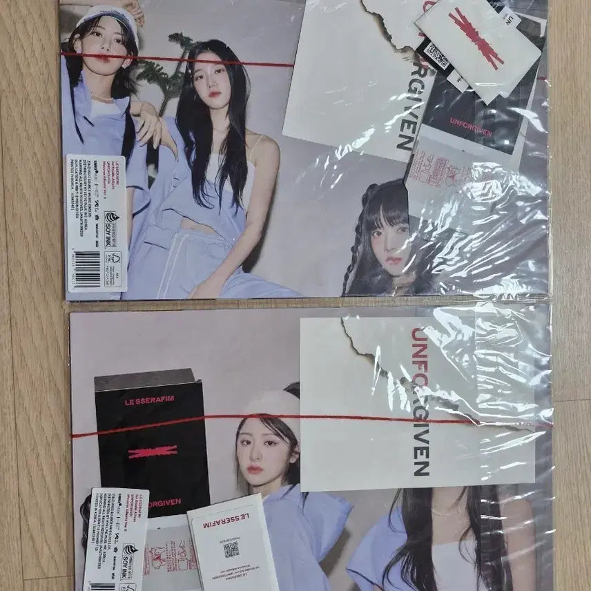 르세라핌 UNFORGIVEN 위버스반 미개봉 앨범 2장 세트