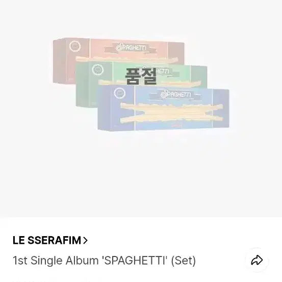 LE SSERAFIM1st  Single Album 'SPAGHETTI