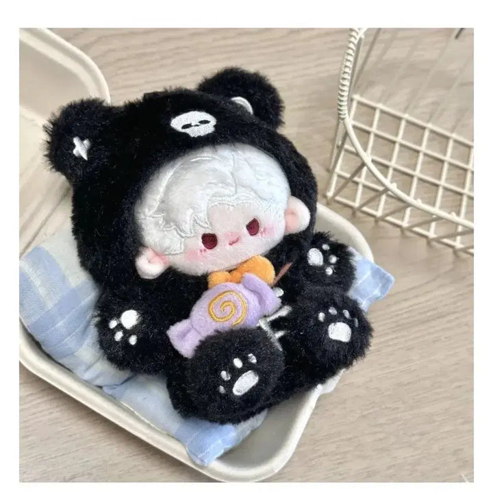 10cm 인형옷 스컬 곰돌이