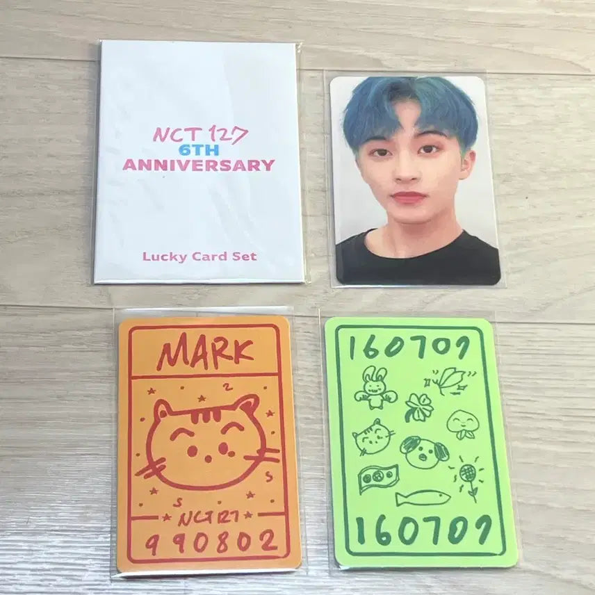 NCT127 6주년 럭키카드 마크 포카 세트