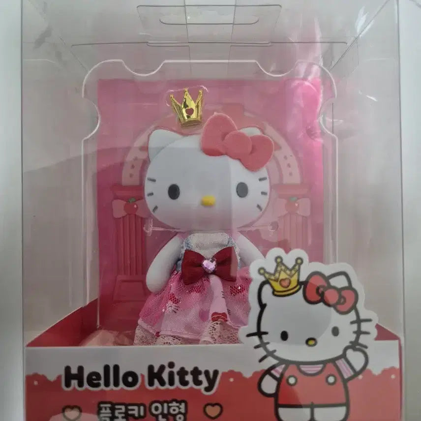 헬로키티 플로키 인형 핑크 드레스 버전