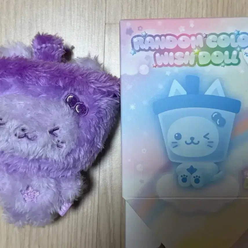 랜덤 컬러 위시돌 버블냥 보라 유우시 인형 키링 양도 nct wish
