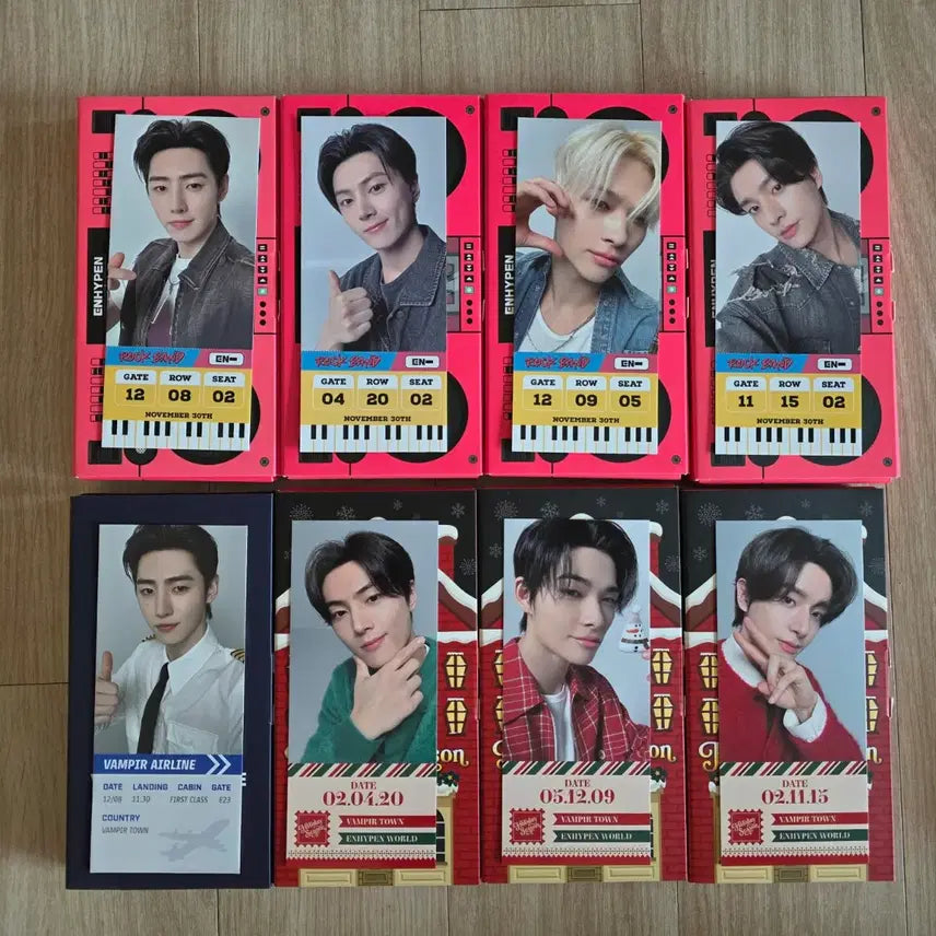 엔하이픈 홀리데이 락밴드 베이직 포카 티켓