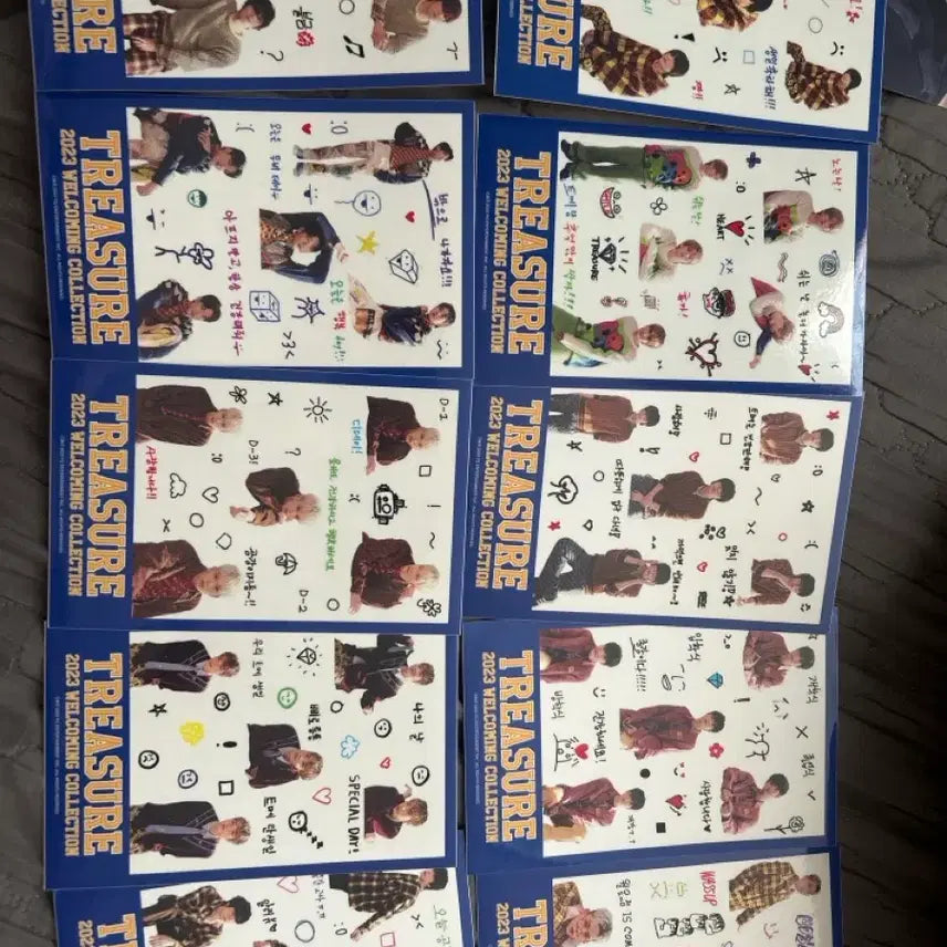 트레저 2023 웰커밍 컬렉션 스티커 팔아요