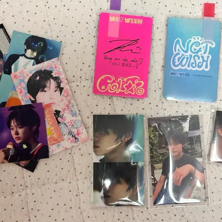 NCT WISH엔시티위시 컬러 포토북앨범 리쿠 포카 특전 포카 + 비공굿