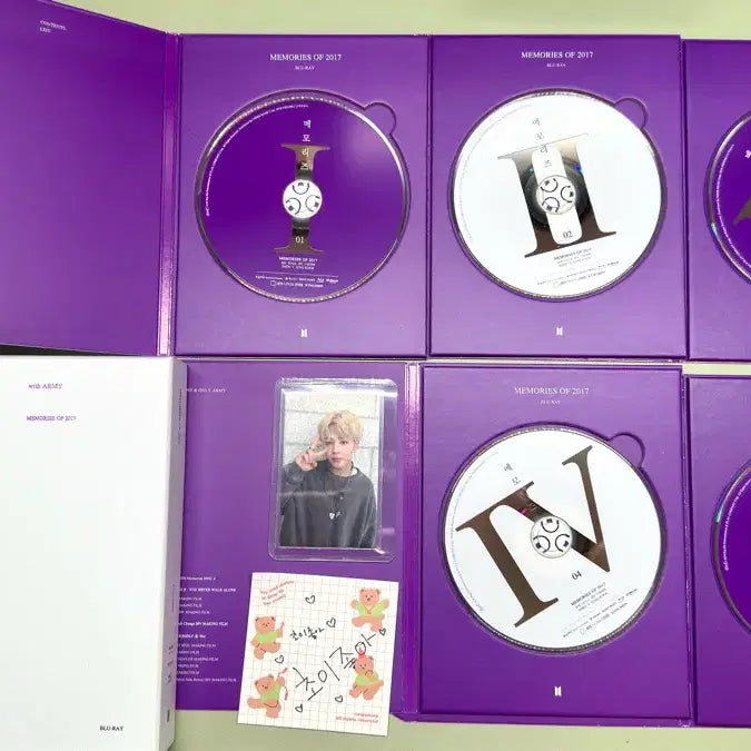 풀셋) 방탄소년단 BTS 메모리즈 2017 블루레이  + 지민 포토카드