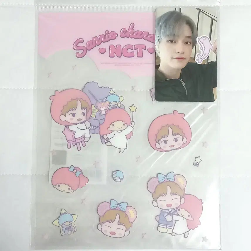 NCT 엔시티드림 천러 산리오 콜라보 투명스티커 포카 세트