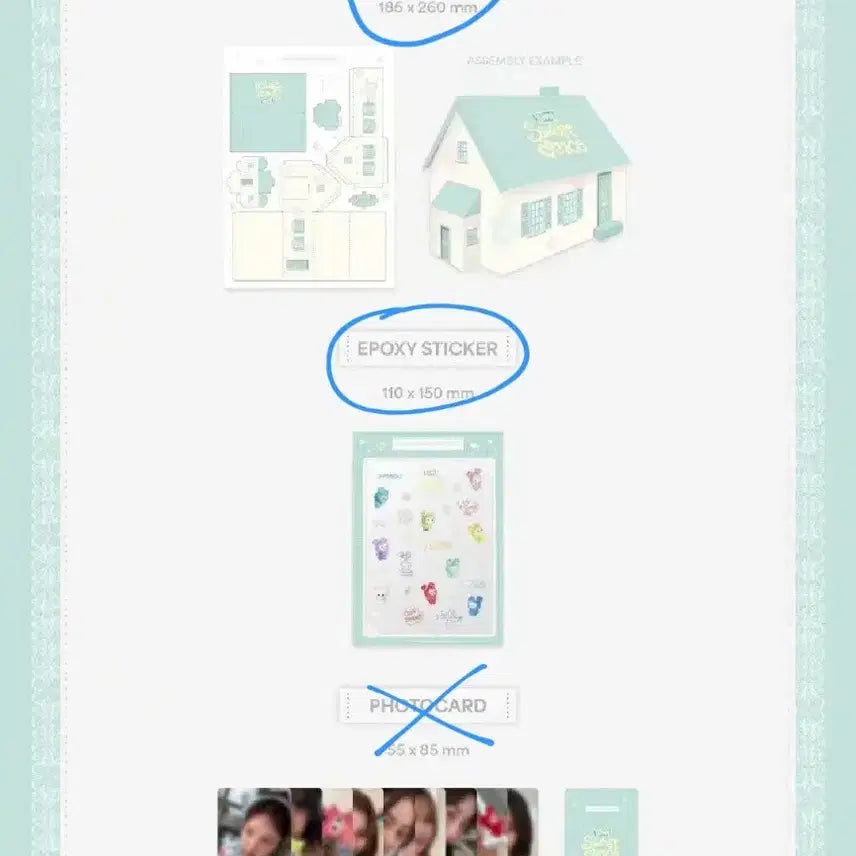 트와이스 트와 twice 5기 팬클럽 키트 포토북 개봉 구성품 일부