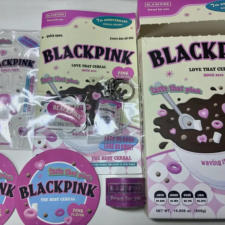 블랙핑크 7주년 스페셜 에디션 시리얼 데코 키트