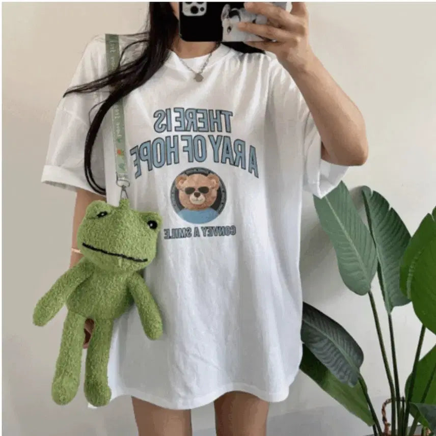 새상품) 뉴진스 해린 애정템으로 유명한, 귀여운 개구리 인형 가방