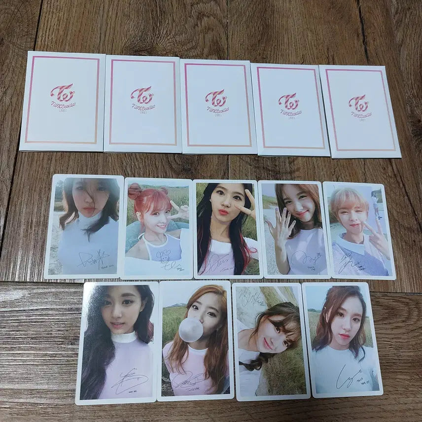 트와이스 미니 3집 예약특전 포카세트 5개 일괄 판매.2